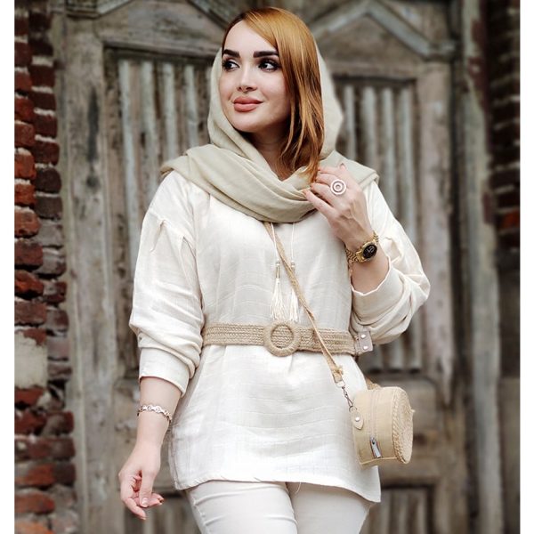 شومیز لینن منگوله دار -مانتو پاتریس رشت