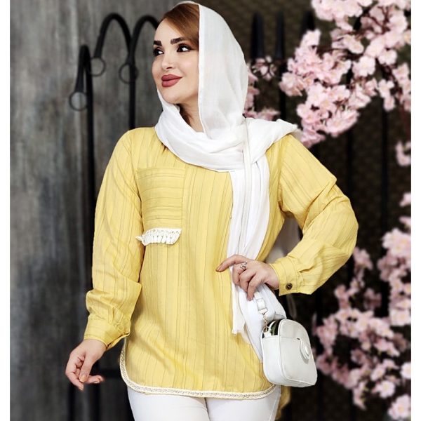 شومیز پلوتی جیب ریش - مانتو پاتریس رشت