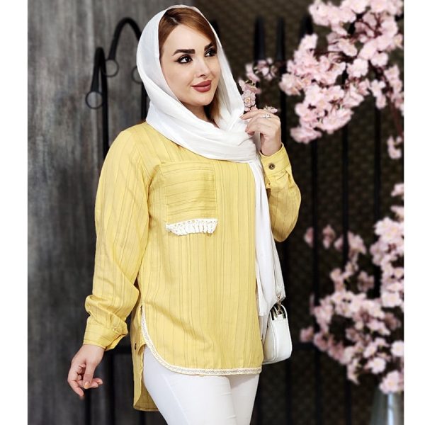 شومیز پلوتی جیب ریش - مانتو پاتریس رشت