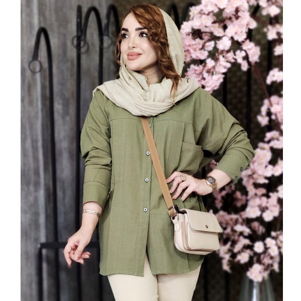 مانتو لینن نیم جیب - مانتو پاتریس رشت