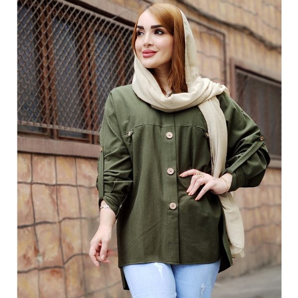 429005-04-min مانتو لینن دکمه چوبی -مانتو پاتریس رشت