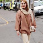مانتو پانچ لینن ساده - مانتو پاتریس رشت