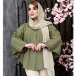 مانتو پانچ لینن ساده - مانتو پاتریس رشت