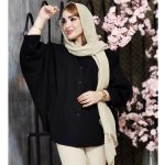 مانتو پانچ لینن ساده - مانتو پاتریس رشت
