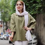 مانتو لینن آستین پاکتی - مانتو پاتریس رشت