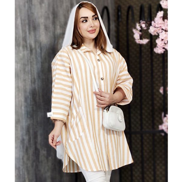 مانتو لینن یقه مردانه -مانتو پاتریس رشت