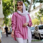 مانتو راه راه بغل بند - مانتو پاتریس رشت