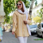 مانتو راه راه بغل بند - مانتو پاتریس رشت