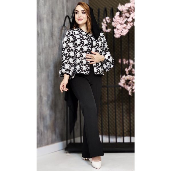 ست کت شلوار ژاکارد- مانتو پاتریس رشت