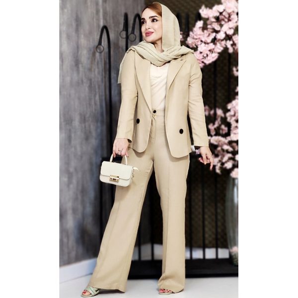 ست کت شلوار لینن کجراه - مانتو پاتریس رشت