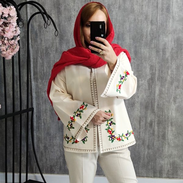 کت لینن نچرال آسیتن چاک