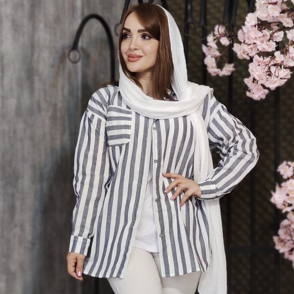 مانتو راه راه رنگی - مانتو پاتریس رشت