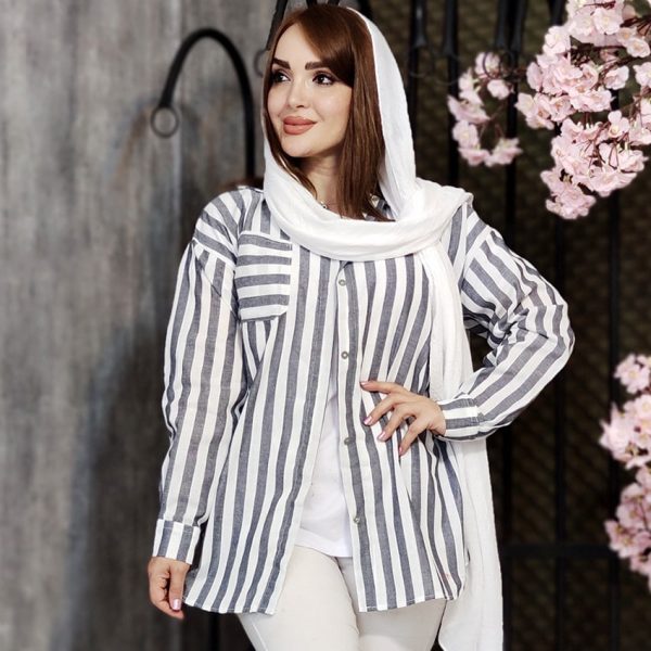 مانتو راه راه رنگی - مانتو پاتریس رشت