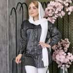 مانتو کتان کش راه راه - مانتو پاتریس رشت