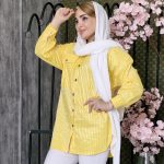 مانتو کتان کش راه راه - مانتو پاتریس رشت