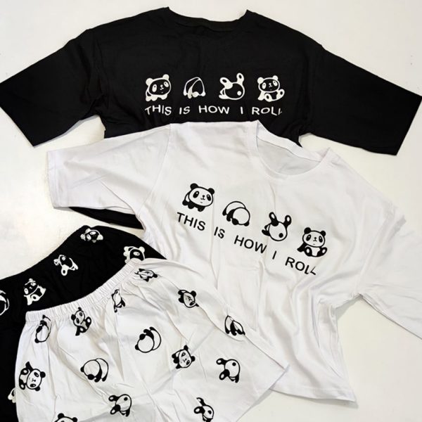 ست تیشرت شورتک 4 پاندا - مانتو پاتریس رشت
