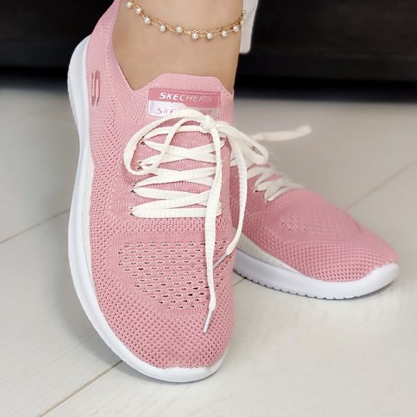 کتونی اسکیچرز صورتی - مانتو پاتریس رشت