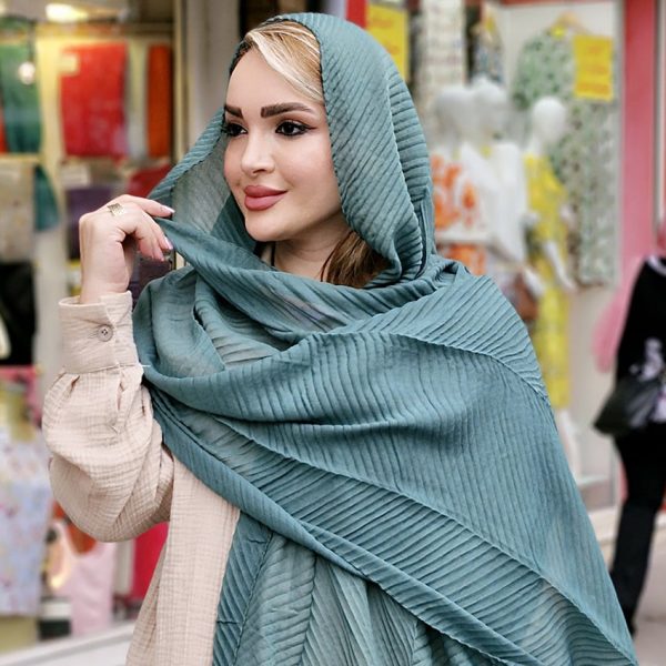 شال پلیسه سوپر نخ - مانتو پاتریس رشت