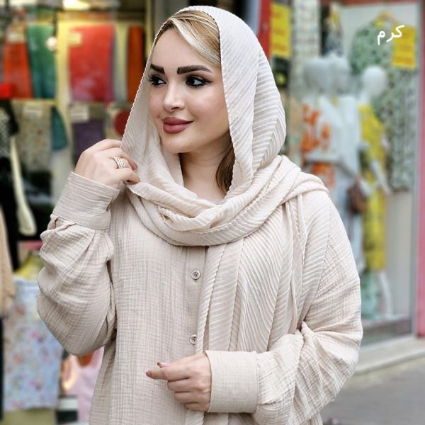 شال پلیسه سوپر نخ - مانتو پاتریس رشت