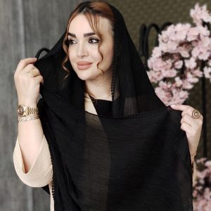 شال مشکی عدسی - مانتو پاتریس رشت