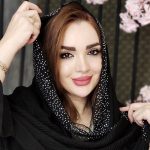 شال نگینی مشکی - مانتو پاتریس رشت