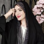 شال نگینی مشکی - مانتو پاتریس رشت