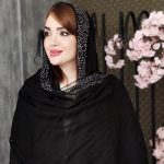 شال نگینی مشکی - مانتو پاتریس رشت