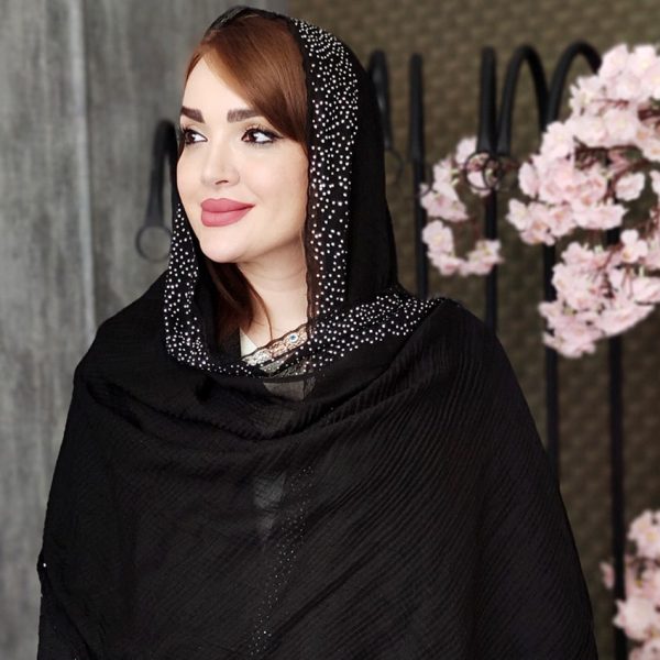 شال نگینی مشکی - مانتو پاتریس رشت