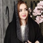 شال نگینی مشکی - مانتو پاتریس رشت