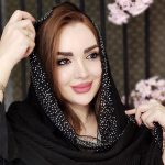 شال نگینی مشکی - مانتو پاتریس رشت