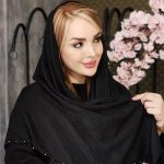 روسری لبه مرواریدی مشکی