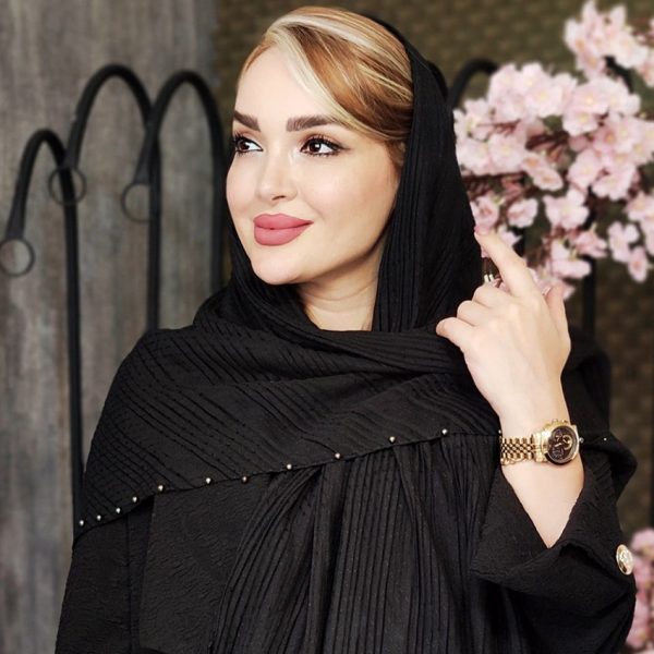 روسری لبه مرواریدی مشکی