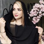 شال لبه توری مشکی - مانتو پاتریس رشت