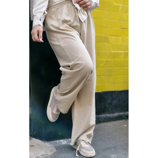 شلوار بگ لینن کمرکش - مانتو پاتریس رشت