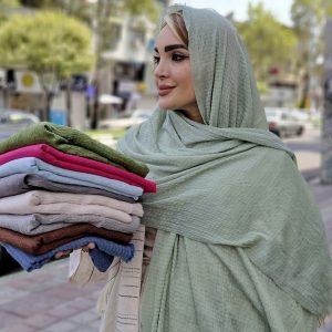 شال کریشه پفکی - مانتو پاتریس رشت