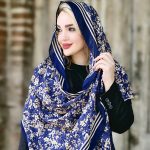 شال راه راه گلدار - مانتو پاتریس رشت