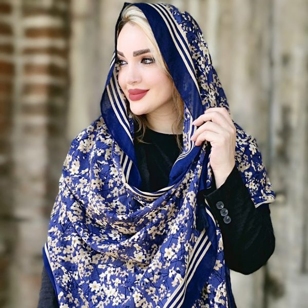 شال راه راه گلدار - مانتو پاتریس رشت