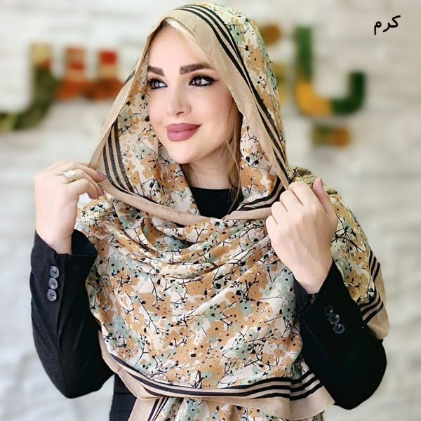 شال راه راه گلدار - مانتو پاتریس رشت