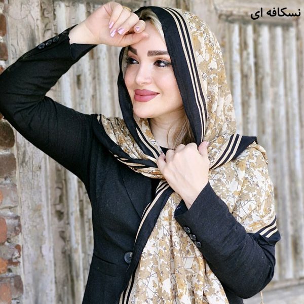 شال راه راه گلدار - مانتو پاتریس رشت