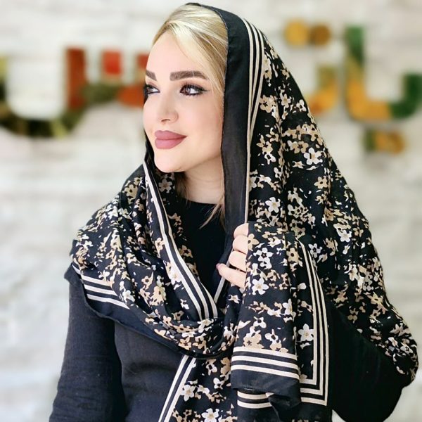 شال راه راه گلدار - مانتو پاتریس رشت