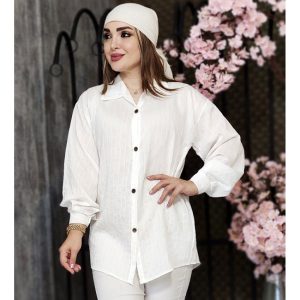 مانتو پلوتی جلو دکمه - مانتو پاتریس رشت