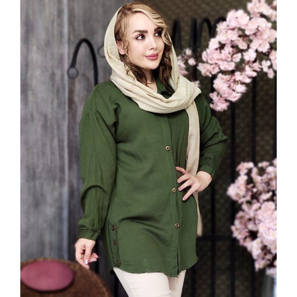 مانتو کرسپو بغل دکمه - مانتو پاتریس رشت