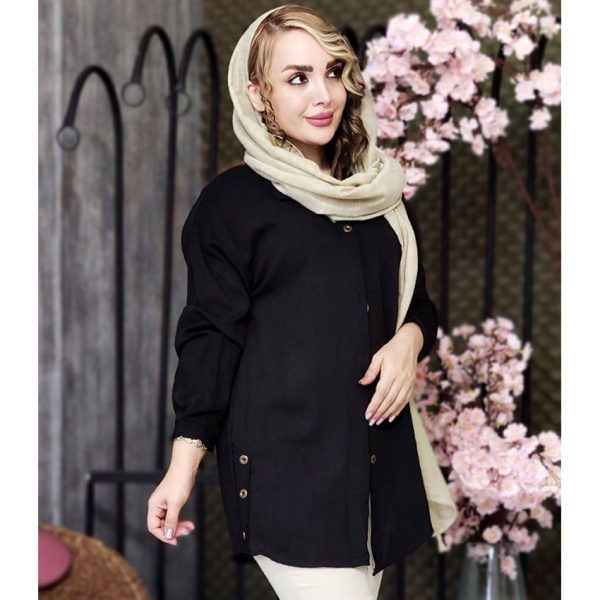 مانتو کرسپو بغل دکمه - مانتو پاتریس رشت