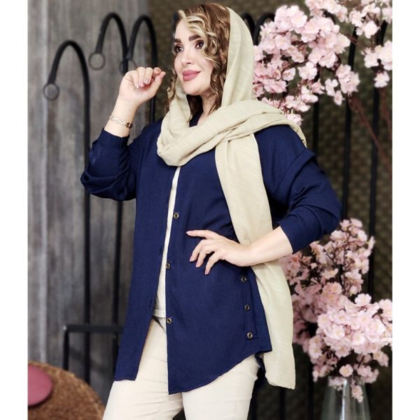 مانتو کرسپو بغل دکمه - مانتو پاتریس رشت