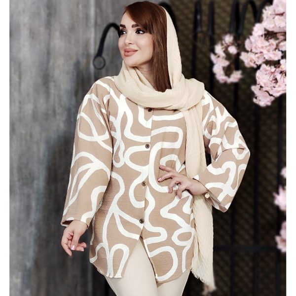 مانتو اسپیرال دکمه ای - مانتو پاتریس رشت