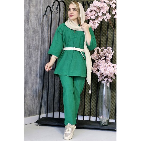 ست لینن 3 دکمه - مانتو پاتریس رشت