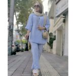 ست لینن 3 دکمه - مانتو پاتریس رشت