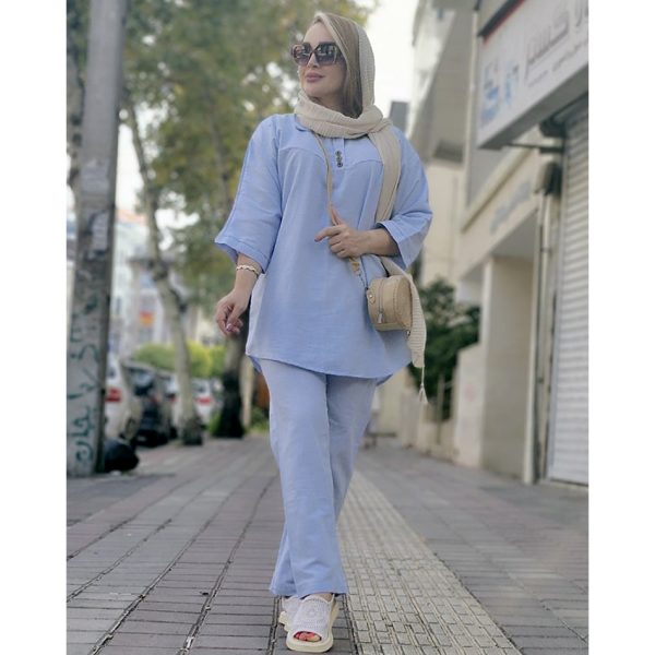 ست لینن 3 دکمه - مانتو پاتریس رشت