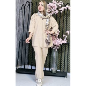 ست لینن 3 دکمه - مانتو پاتریس رشت