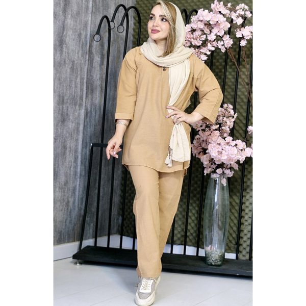 ست لینن 3 دکمه - مانتو پاتریس رشت